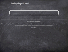Tablet Screenshot of londonjobsguide.co.uk